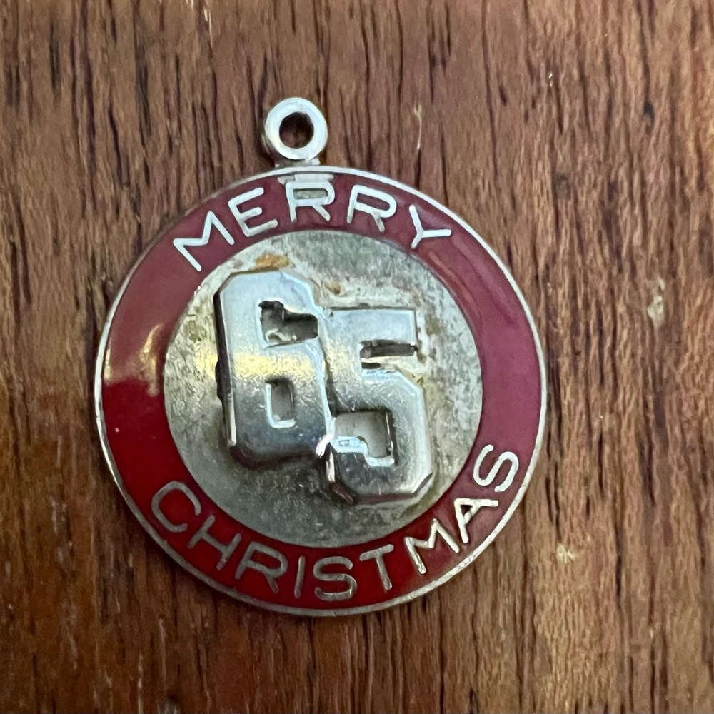 Danecraft sterling 1965 Xmas charm